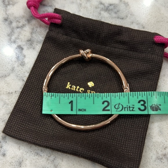 Kate Spade New York sailor knot bangle bracelet rose gold -never worn - Picture 5 of 8